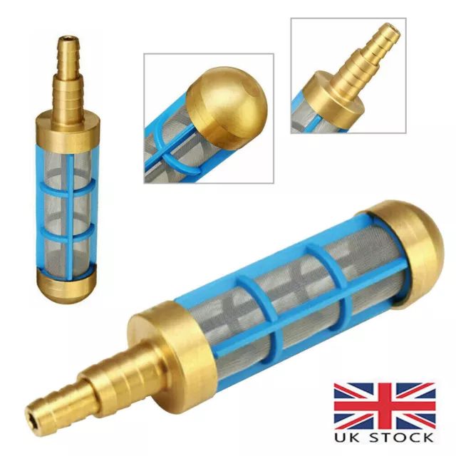 Brass Pressure Washer HD 3/4" 1/2" Hose Water Suction Strainer Pickup Filter UK