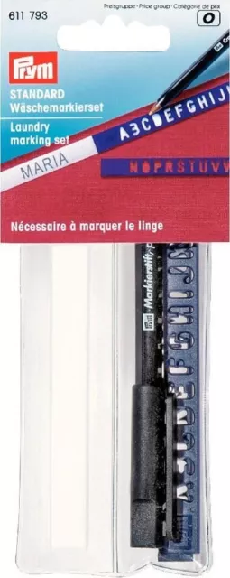 Marca biancheria PRYM penna fettuccia normografo scrivere nomi 611793