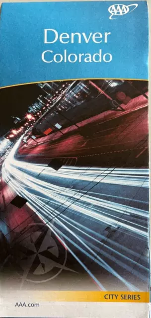 New AAA DENVER COLORADO ROAD MAP  Highway Tour  CO CITY SERIES  2022 NEWEST
