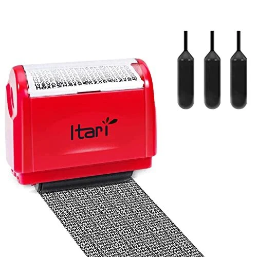 Identity Protection Roller Stamp for Id Blockout, Privacy Confidential and Ad...