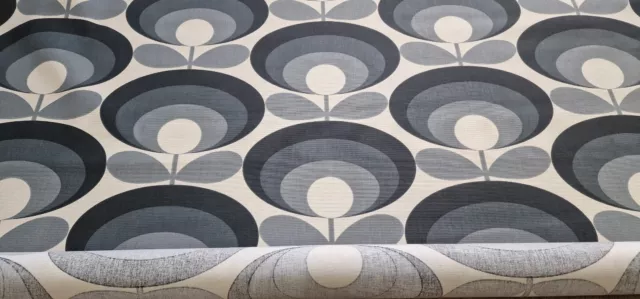 ORLA KIELY Seventies Flower Oval Fabric ROMAN BLIND MADE TO MEASURE 3