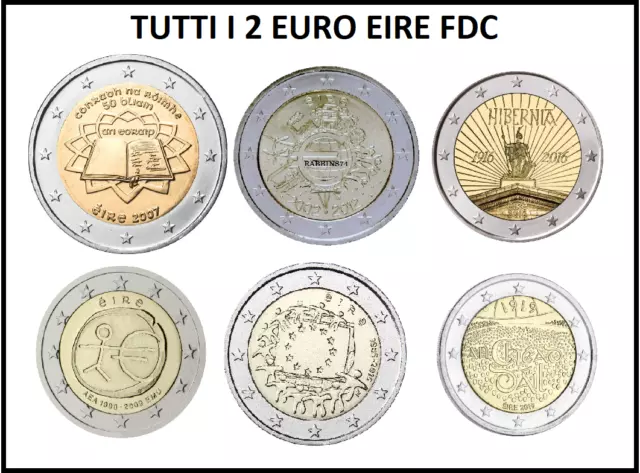 2 Euro Eire Tutti Gli Anni Disponibili - Tutti I Paesi Europei Spedizione Unica