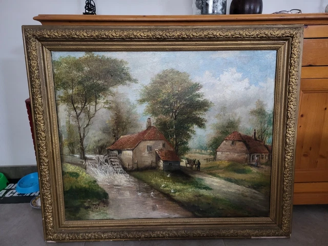 PEINTURE SIGNÉ TABLEAU huile ancien EUR 110,00 - PicClick FR