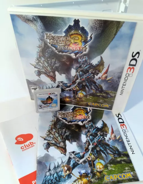 Monster Hunter 3 Ultimate CIB (Nintendo 3DS) ⚔️ 100% Authentic & Complete ⚔️