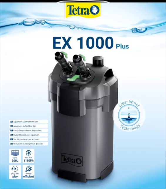 Tetra EX 1000 plus Aquarium Außenfilter für Aquarien 100-300L