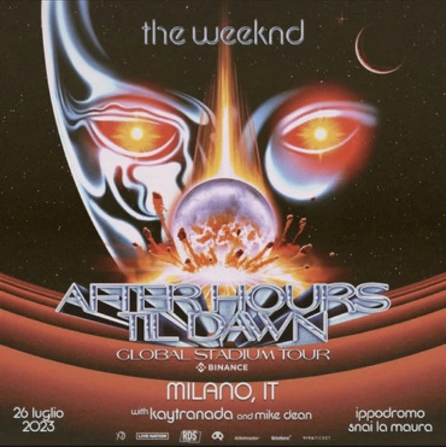 Biglietto CONCERTO THE WEEKND MILANO-Posto Unico, Ingresso GIALLO 27/07/2023