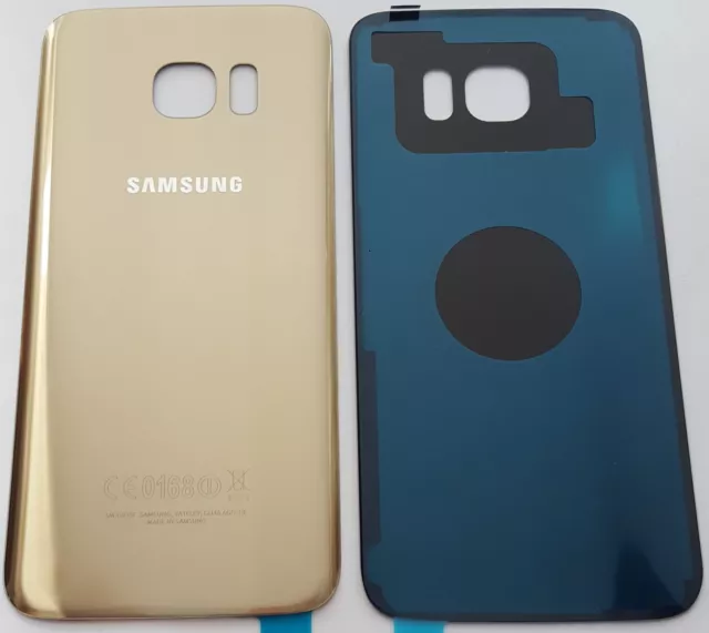 Samsung Galaxy S7 Edge SM-G935F Akkudeckel Backcover  Rückseite aus Glas Gold