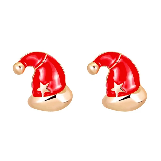 Earring Dangle Fashion Casual New Christmas Ornaments Christmas Hat Earrings