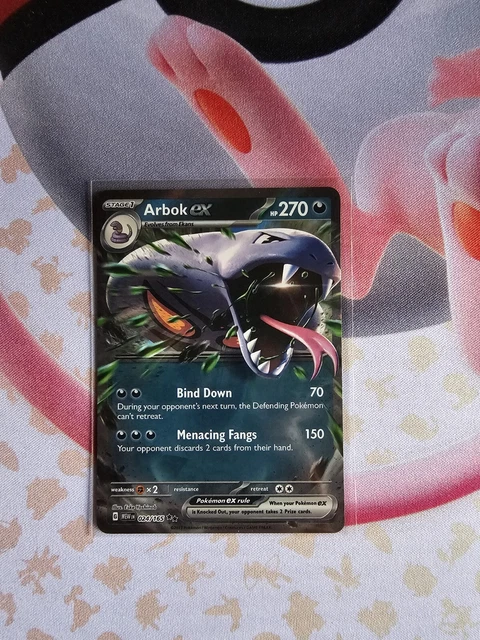 ARBOK EX 185/165 FULL ART Scarlet & Violet 151 Pokemon Card NM
