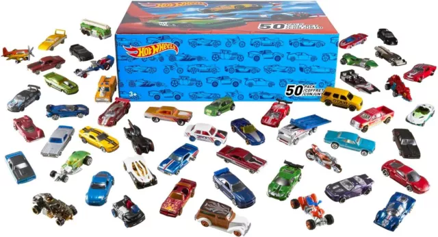 Hot Wheels Autos Set, 50er Pack, Verschiedene Modelle von Spielzeugautos