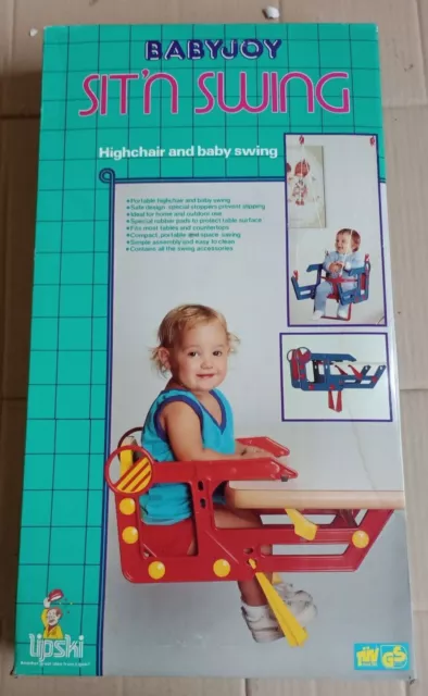 Seat Table And Swing Baby 2 IN 1 Vintage Figure, Rare Babyjoy lipski