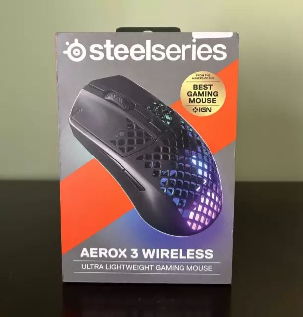SteelSeries - Aerox 3 Lightweight Wireless Optical Gaming Mouse - Black