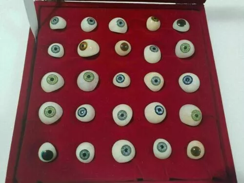 Mix Colours Artificial Eyes/Realistic & Natural Prosthetic Eyes Set of 25 Piece*