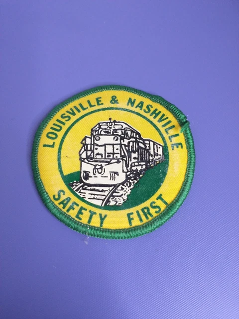 Vtg Louisville & Nashville Safety First Train Iron On Patch