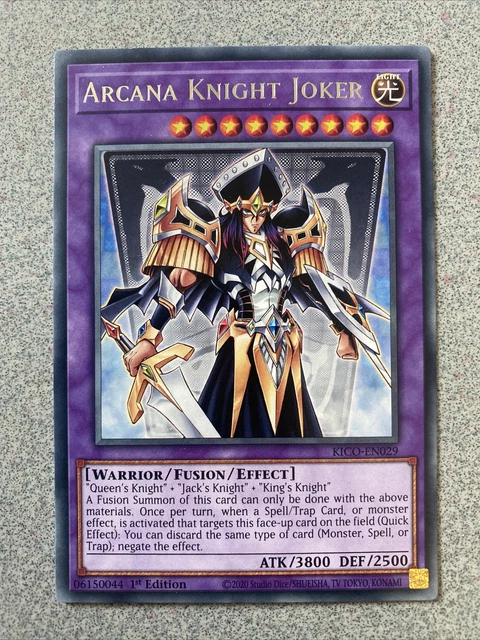 Arcana Knight Joker | KICO-EN029 | Rare | 1st Edition | King's Court | YuGiOh