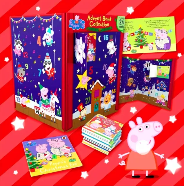 Peppa Pig Natale Calendario dell'Avvento Collezione Libri di Storia Storytime