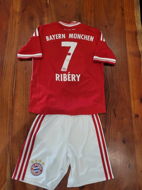 ORIGINALES FRANCK RIBERY FC Bayern München Kinder Trikot Set Gr. 128 ...