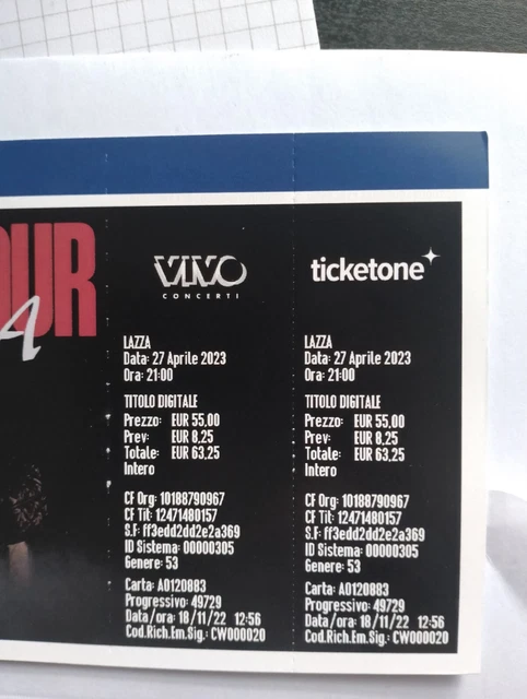 Biglietto concerto Lazza a Torino, 27/4/2023