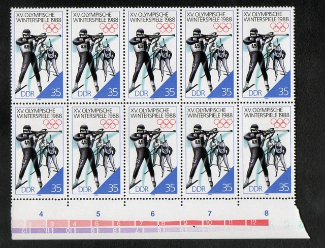 DDR 1988 Olympische Winterspiele Calgary Kanada Mi.3143 postfrisch *BM545i