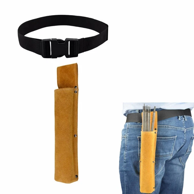 Hochwertige Anti-Schnitt Schweißstab Halter Taillentasche Rindsleder