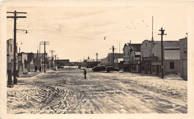 J68/ Nome Alaska RPPC Postcard c1940s North Pole Bakery Stores Snow 15