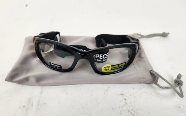 Liberty Sport MX-31 Rec Specs Size 55-20 Protective Eyewear Frames Shiny Black