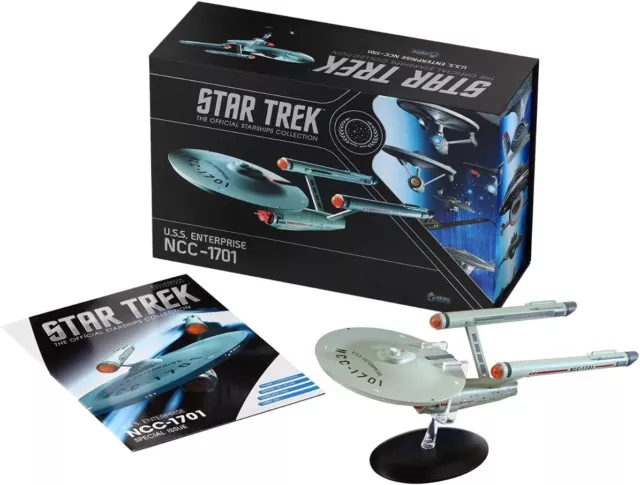 STAR TREK XL Enterprise NCC-1701 Deluxe Collector Edition Box 11" Eaglemoss