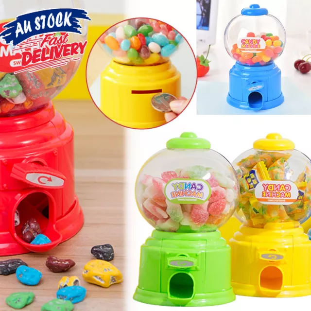 Candy Machine Lovely Dispenser Toys Gift Kids Coin Mini Gumball Bubble Bank