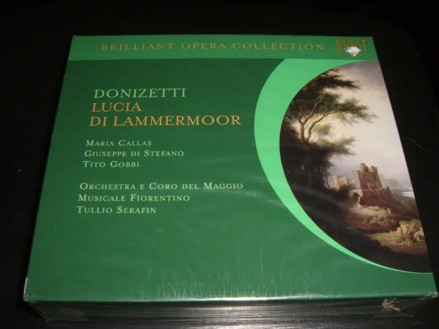 Donizetti- Lucia Di Lammermoor; 2 -Cd; Nuovo; 1957; Callas Brillante Opera
