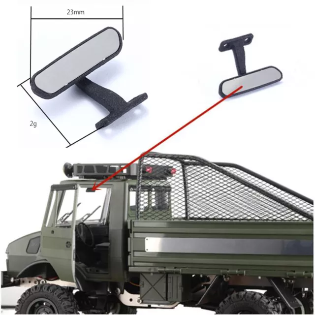 RC Car Interior Rear View Mirror for Full Scale P06 Unimog RC Car Upgrade Kit