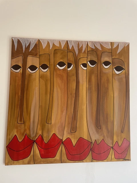 Cuadro Pintado A Mano Acrilico Sobre Lienzo