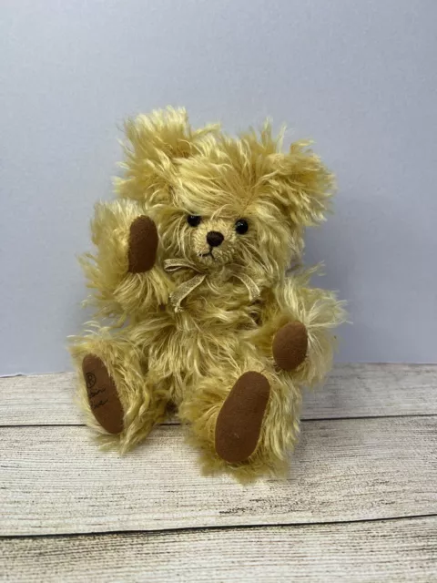 Robin Rive Signed Teddy Bear, Countrylife , Starshine, Jointed, Long Golden Fur