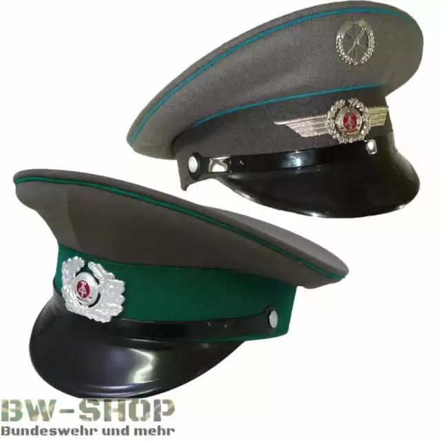 Original Nva Schirmmütze Lsk /Gt Ddr Mütze Luftstreitkräfte Offizier Grenztruppe