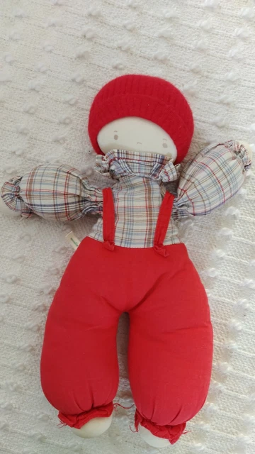 Peluche Doudou Poupée De Chiffon Moulin Roty Pain D'épices Salopette Bonnet...