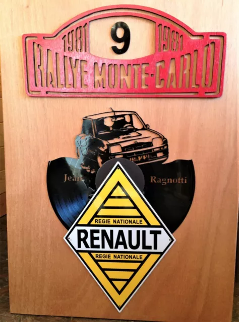Décoration murale Rallye Monté Carlo jean Ragnotti 1981 Renault super 2