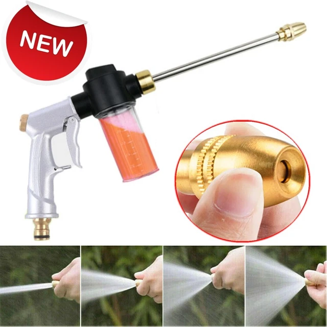 Car High Pressure Power Gun Water Spray Garden Hose Nozzle Pipe Lawn Washer Tool