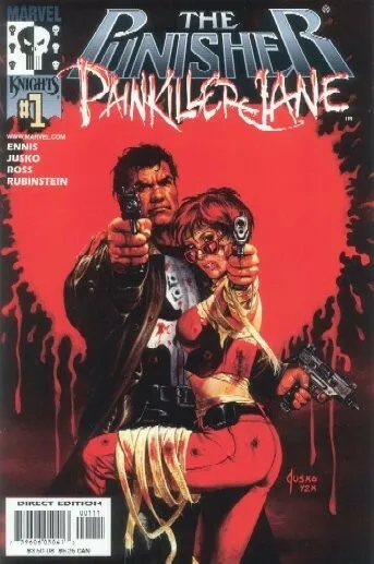 Punisher/Painkiller Jane #1 (2001) Garth Ennis, Joe Jusko, Marvel Knights, Nm