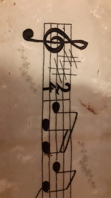 vecchio ricamo a mano anno 1940