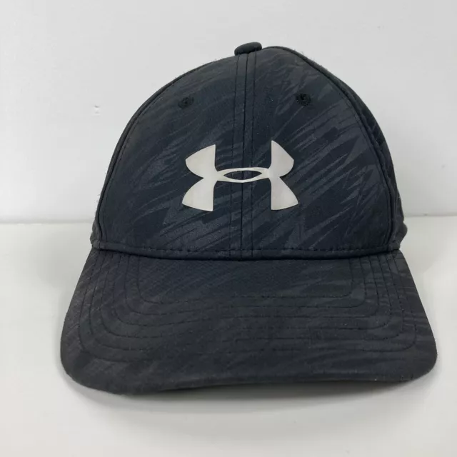 Under Armor Black Camo Youth Small/Medium Hat Cap Spandex Polyester