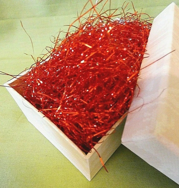 (390,--€/kg) 5 g Deko Glitzer-Gras ROT : Basteln, Verpacken, Deko