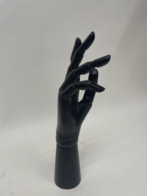 Vintage wooden artists articulated hand model 3