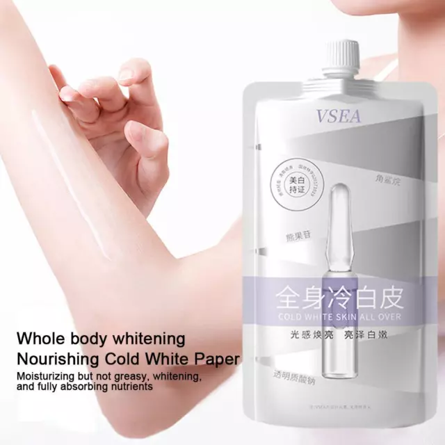 Cold White Skin crema schiarente corpo intero lozione corpo setosa schiarente W1