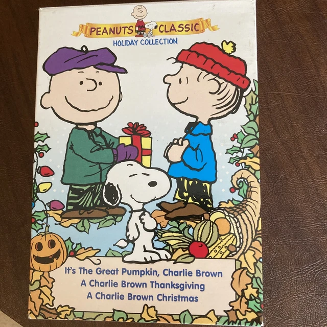 PEANUTS CLASSIC HOLIDAY Collection DVD 3Disc Set Pumpkin Thanksgiving