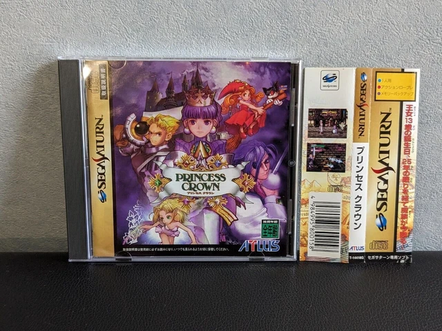 "princess crown" (sega saturn,1997) w/spine from Japan