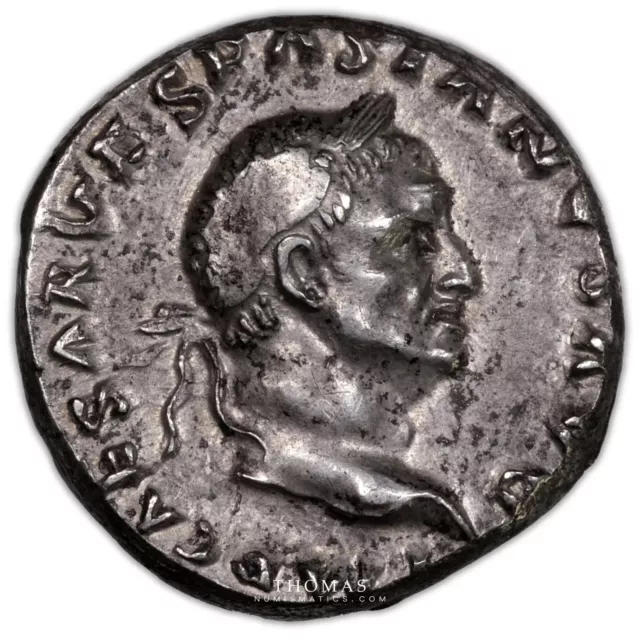 Römische Münze - Vespasian - Denar - Rome - Pedigree 16 november 1994 - Silber