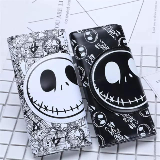 The Nightmare Before Christmas Jack Skellington Coin Pouch Bag Long Purse Wallet