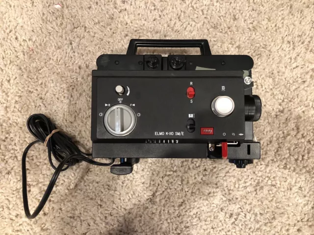 ELMO K-110 SM/E Super 8 & Standard 8mm Movie Projector