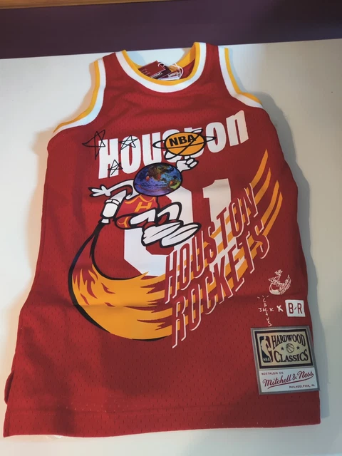 TRAVIS SCOTT X Mitchell Ness x BR Houston Rockets Jersey NEW