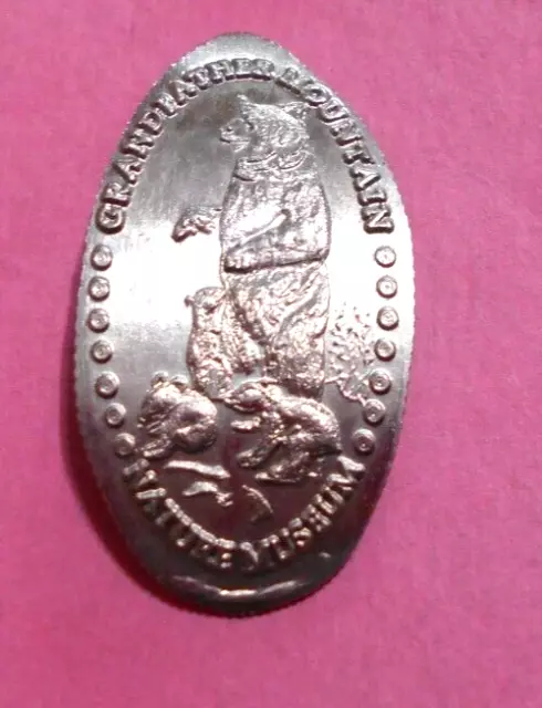 Grandfather Mountain Museum elongated dime not penny NC USA 10 cent Bear coin