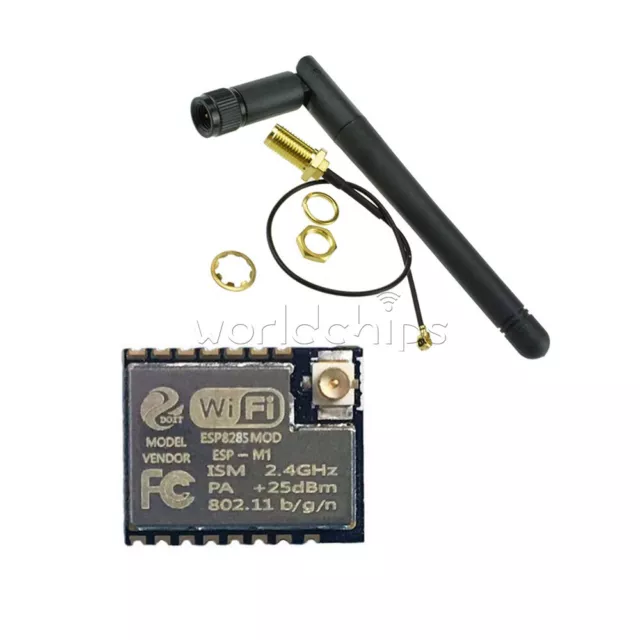 ESP-M1 ESP8285 Serial Port Wireless WiFi Transmission Module + 2.4G WiFi Antenna